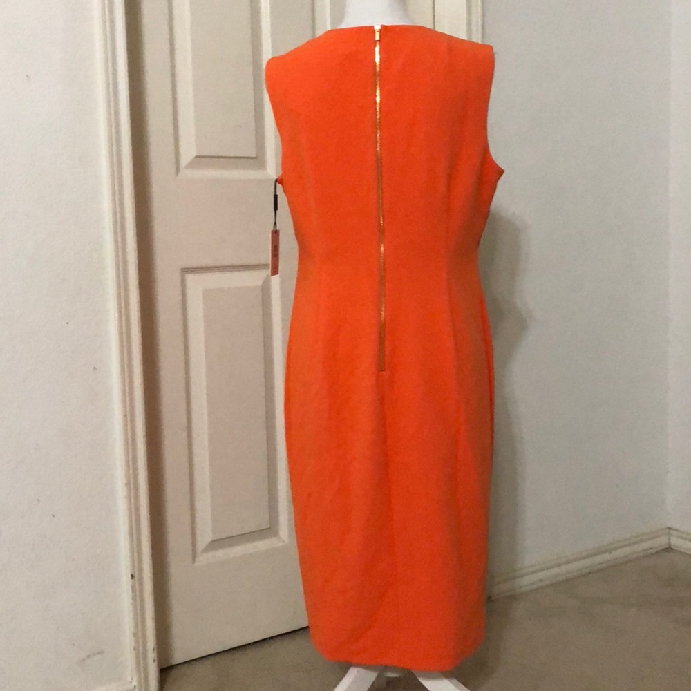 Calvin Klein Laddered Scuba Sheath Dress - Picture 7 of 8